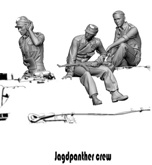 Glowel Miniatures 35946 Jagdpanther Crew (3 Figures, 3D Printed) 1/35