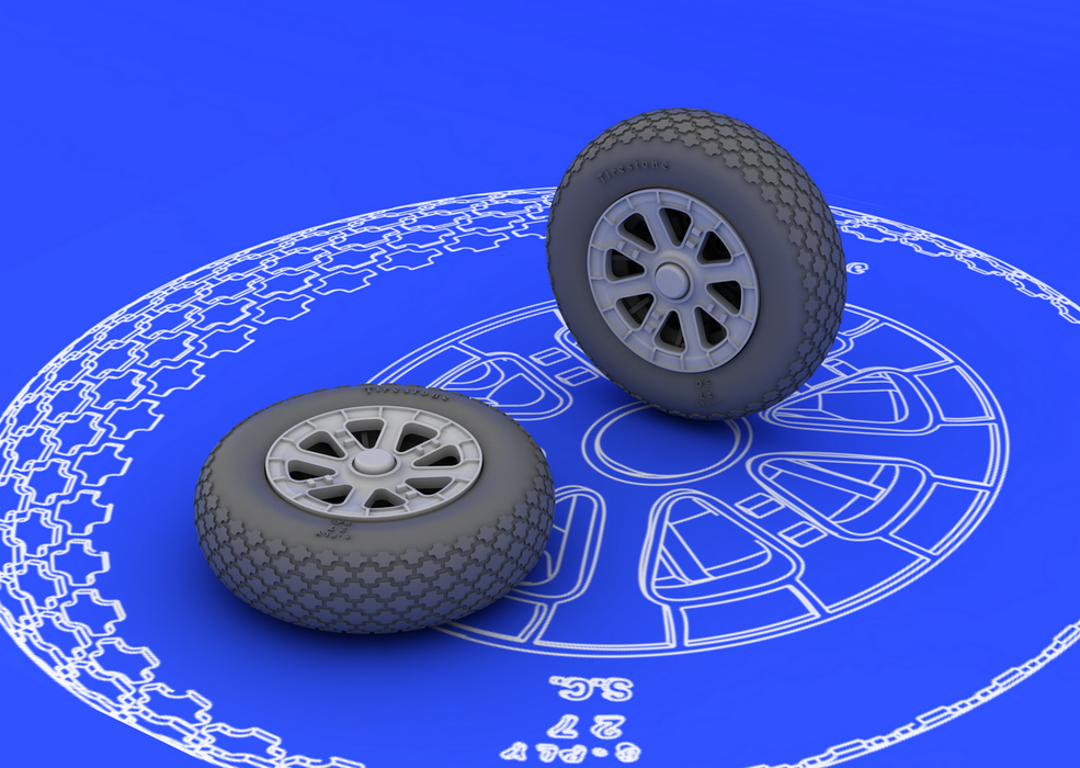 Eduard 648102 F6F wheels 1/48 (EDUARD) – immagine 2