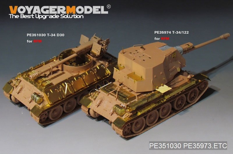 Voyager Model PE35974 T-34/85 &amp;amp;T-34/122 Fenders For RFM 5013 1/35 – imagen 3