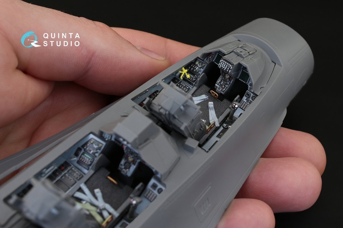 Quinta Studio QD32023 F-16D 3D-Printed &amp;amp; coloured Interior on decal paper (for Academy kit) 1/32 – imagen 9