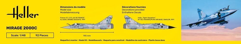 Heller 56426 Starter Kit - Mirage 2000C 1/48 – imagen 5