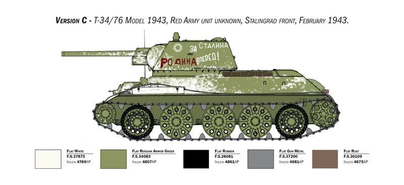 Italeri 6570 T-34/76 mod. 1943 1/35 – imagen 7