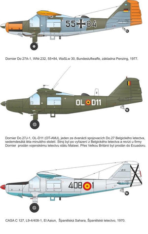 Special Hobby 72327 Dornier Do 27 German, Spanish and Belgian Service 1/72 – immagine 2