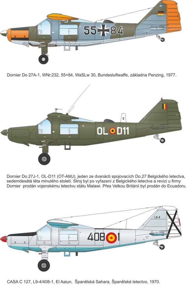 Special Hobby 72327 Dornier Do 27 German, Spanish and Belgian Service 1/72 – immagine 2