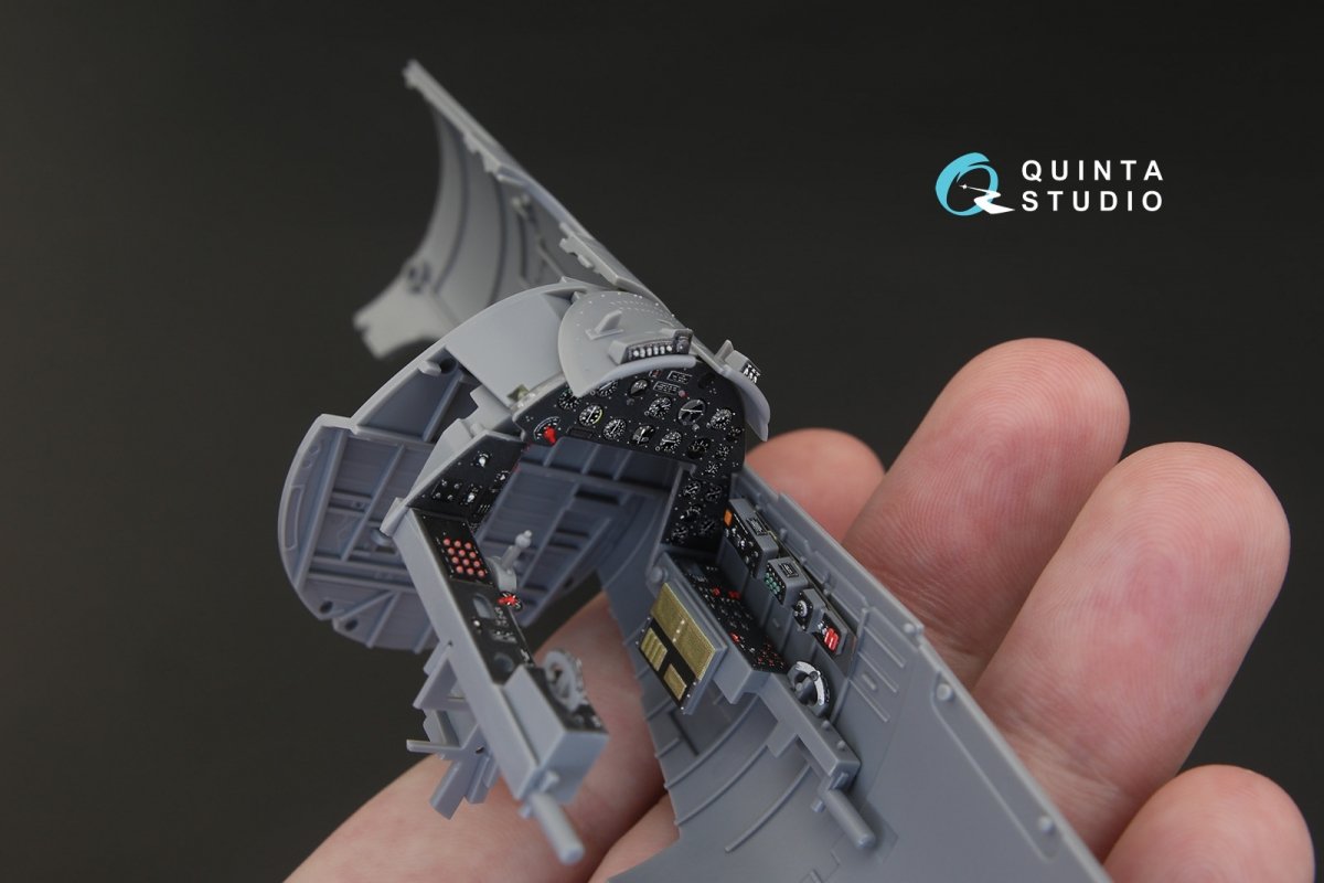 Quinta Studio QD32040 F4U-1A Corsair 3D-Printed &amp;amp; coloured Interior on decal paper (for Tamiya kit) 1/32 – imagen 7