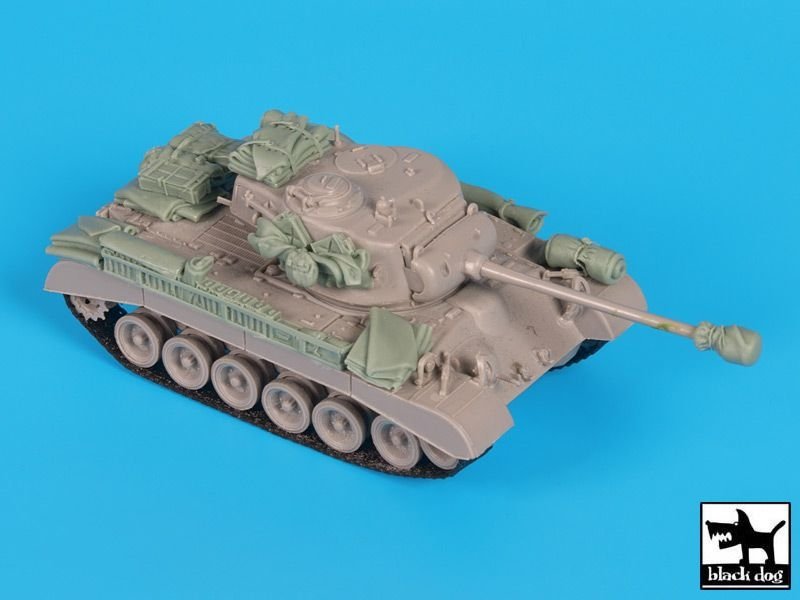 Ensemble d'accessoires Black Dog T72099 pour char américain M26 Pershing au 1/72 (Trumpeter)