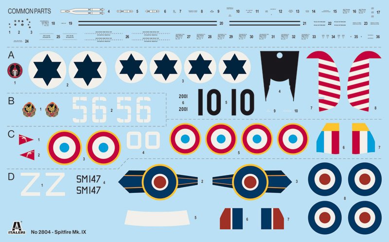 Italeri 2804 Spitfire Mk. IX 1/48 – immagine 3