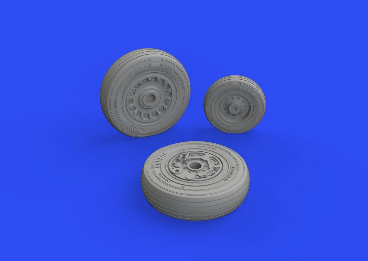 Eduard 648814 Buccaneer S.2C/ D wheels AIRFIX 1/48 – imagen 3