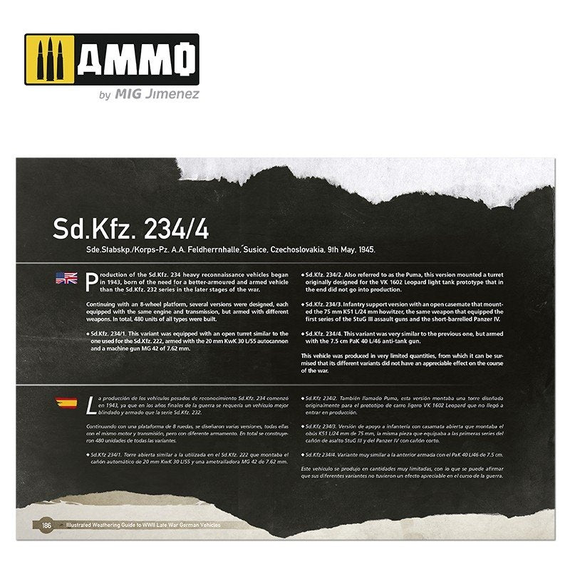 AMMO of Mig Jimenez 6015 ILLUSTRATED GUIDE OF WWII LATE GERMAN VEHICLES (English, Spanish) – imagen 7