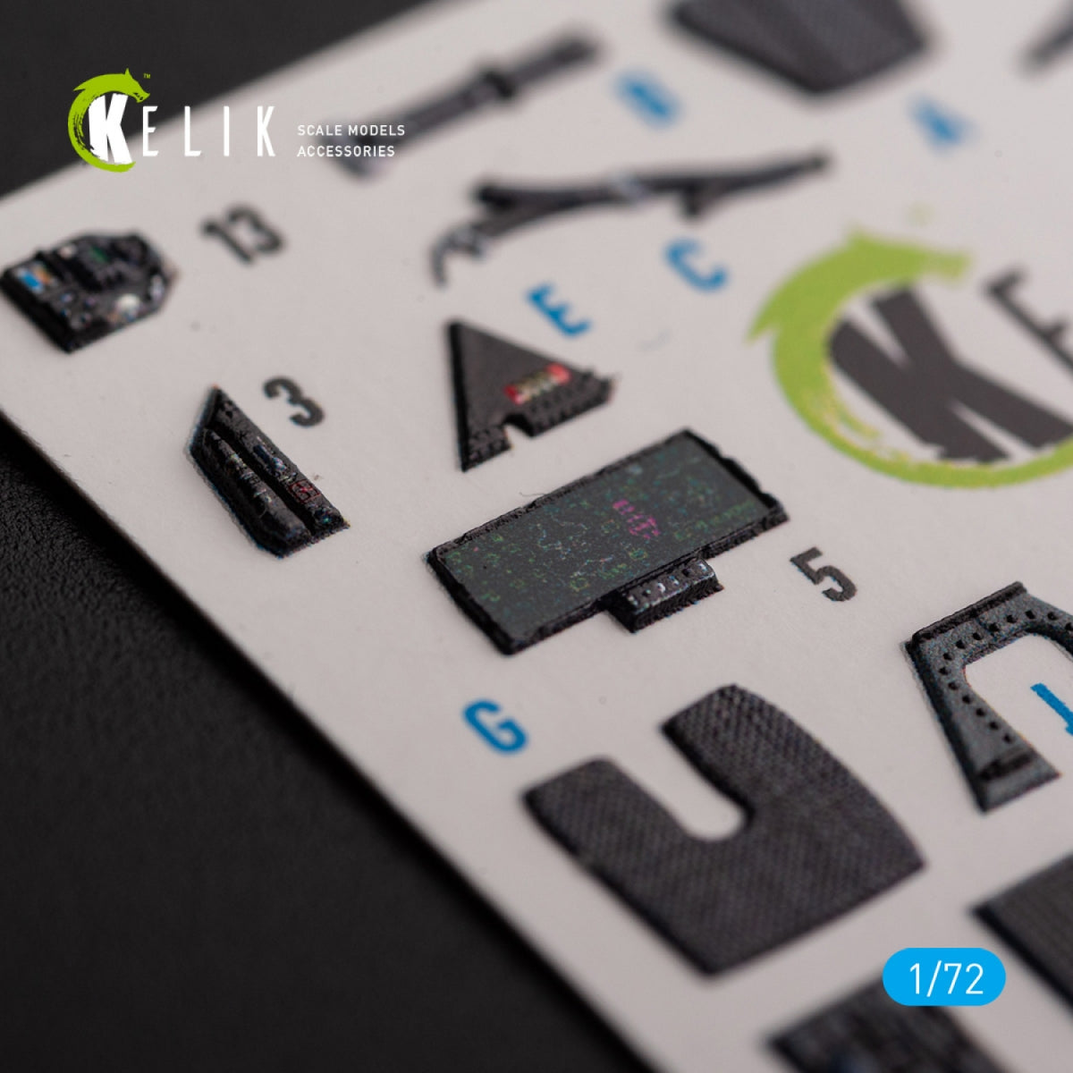 KELIK K72141 F-35B - interior 3D decals for Tamiya kit 1/72 – imagen 3