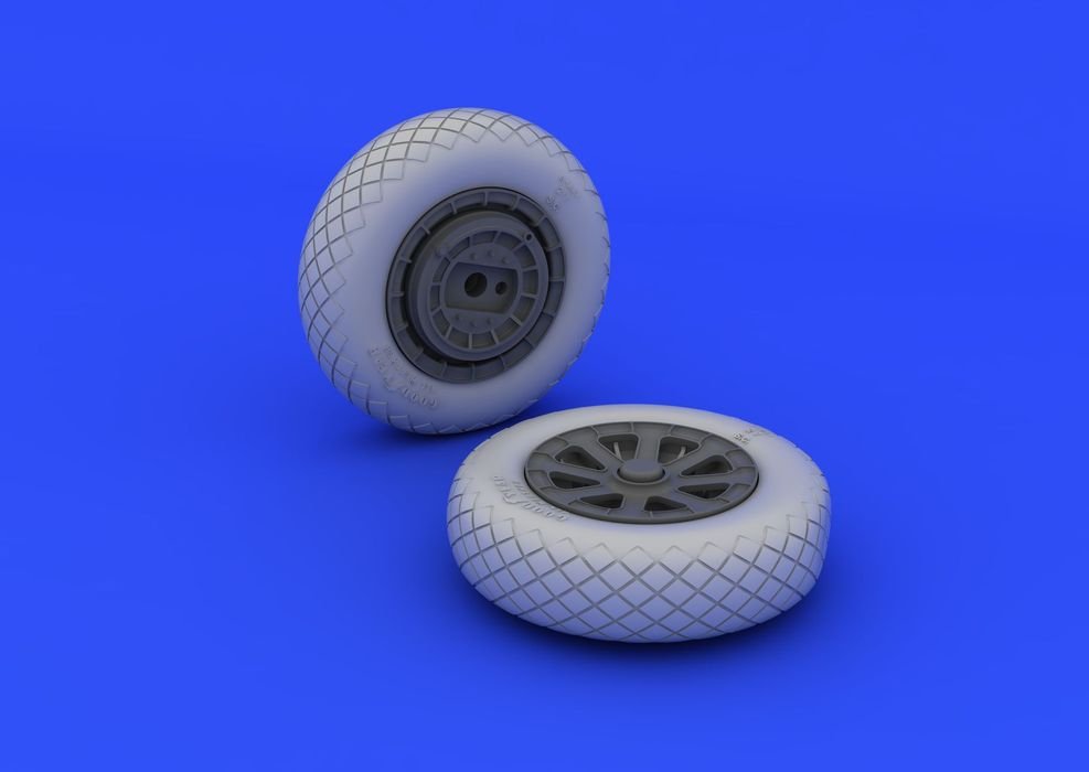 Roues Eduard 632052 F4U-1 à motif diamant 1/32 Tamiya – image 2
