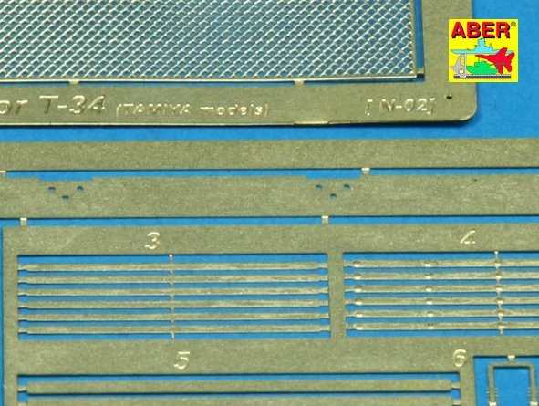 Aber 35G08 Grille covers for russian tank T-34 1/35 – imagen 2