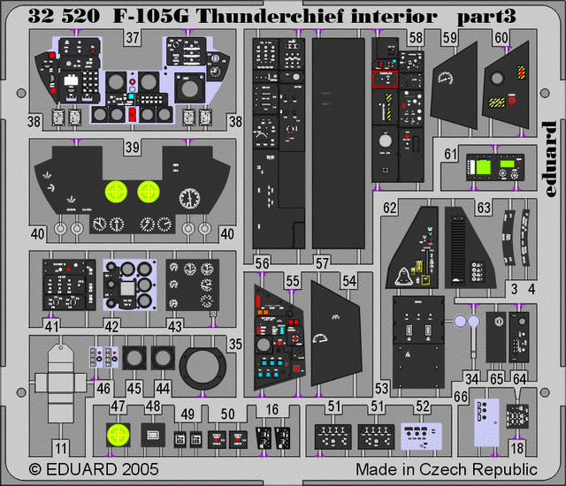 Intérieur du F-105G Eduard 32520 au 1/32 TRUMPETER – image 3