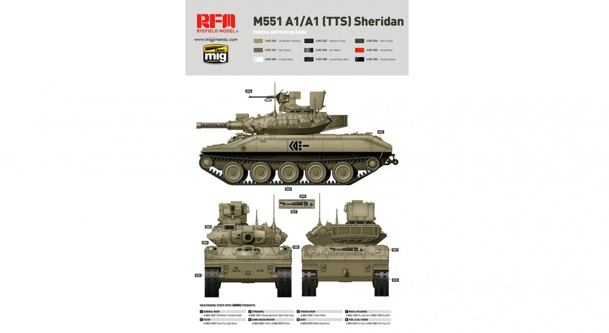 Maquette Rye Field 5020 M551A1/ A1TTS SHERIDAN 1/35 – image 3