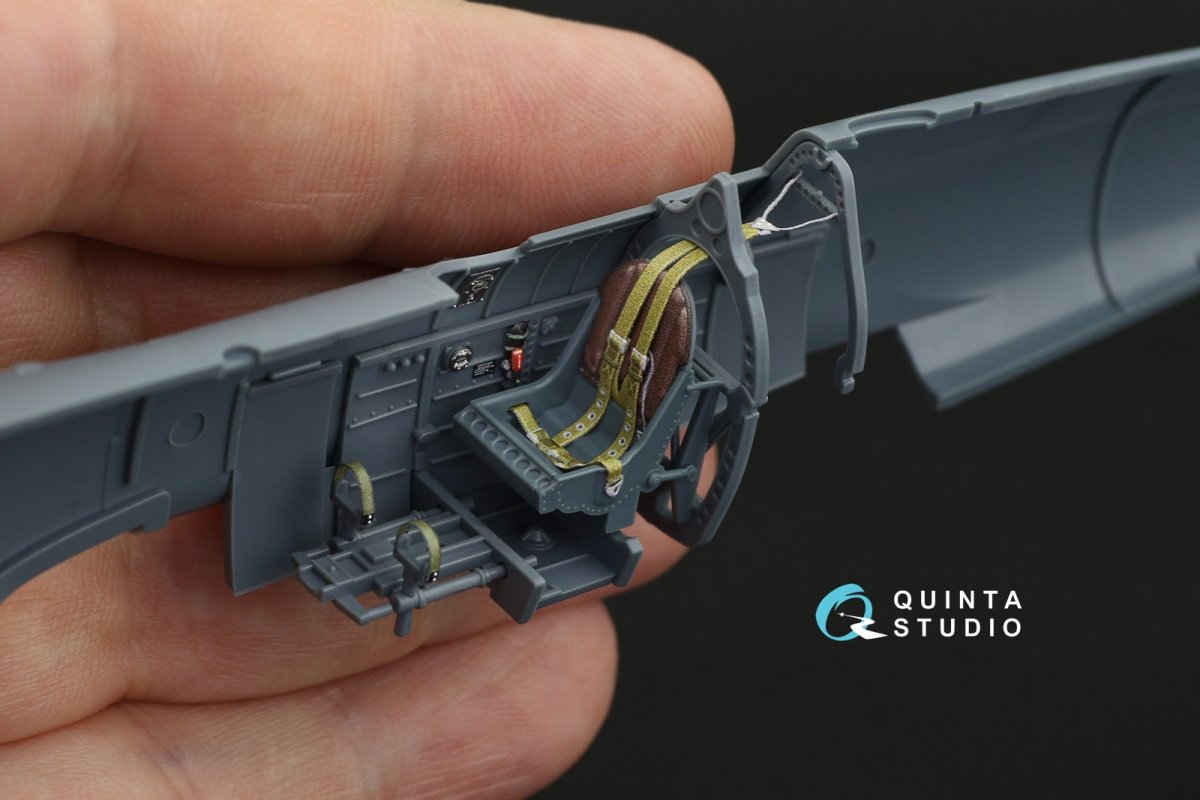 Intérieur imprimé en 3D et coloré sur papier décalcomanie (Eduard) Quinta Studio QD48133 Spitfire Mk.I 1/48 – image 3