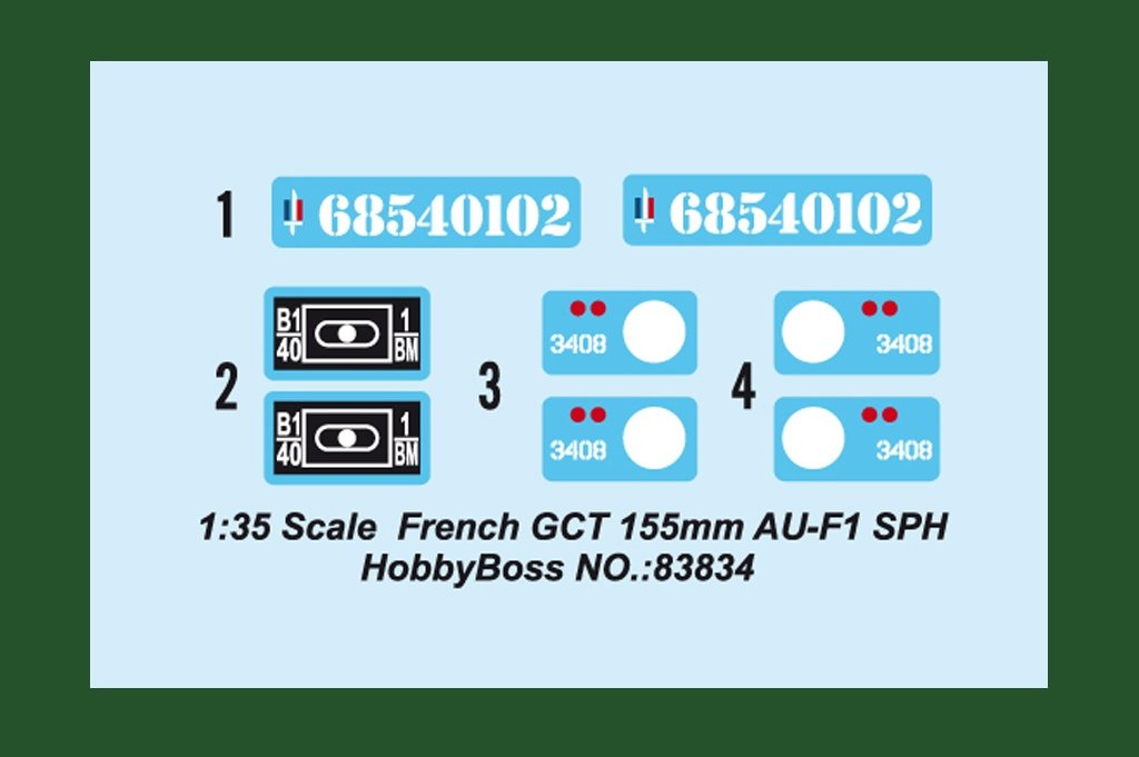 Hobby Boss 83834 Canon automoteur français GCT 155 mm AU-F1 SPH (1/35) – image 4