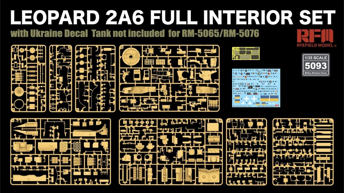 Rye Field Model 5093 LEOPARD 2A6 FULL INTERIOR SET 1/35 – image 4
