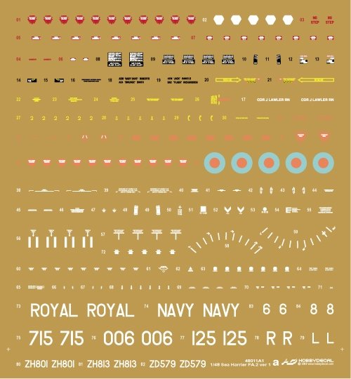 HobbyDecal AL48011V1 Sea Harrier FA.2 1/48 – imagen 4