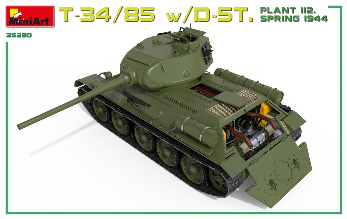 Miniart 35290 T-34/85 w/D-5T. PLANT 112. SPRING 1944. INTERIOR KIT 1/35 – Bild 8