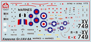 Ark Models 72027 Hawker Siddeley Harrier GR.1 British V/STOL attack aircraft 1/72 – imagen 2