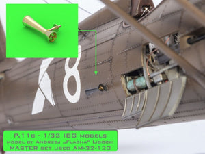 Master AM-32-120 PZL P.11c - detail set - wz. 33 rifle barrels, sights and Venturi nozzle (for IBG model) 1/32 – image 5