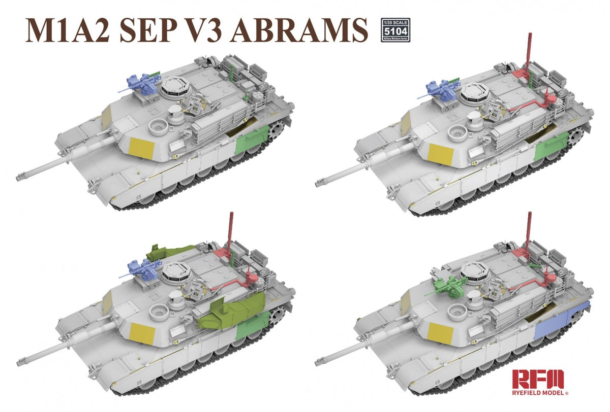Rye Field Model 5104 M1A2 SEP V3 Abrams 1/35 – zdjęcie 4
