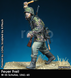 RADO Miniatures RDM35040 Feuer Frei W-SS Schutze w/Kar98k 1941-45 1/35 – immagine 2