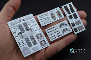Quinta Studio QD48019 Yak-52 3D-Printed &amp;amp; coloured Interior on decal paper (ARK) 1/48 – imagen 3