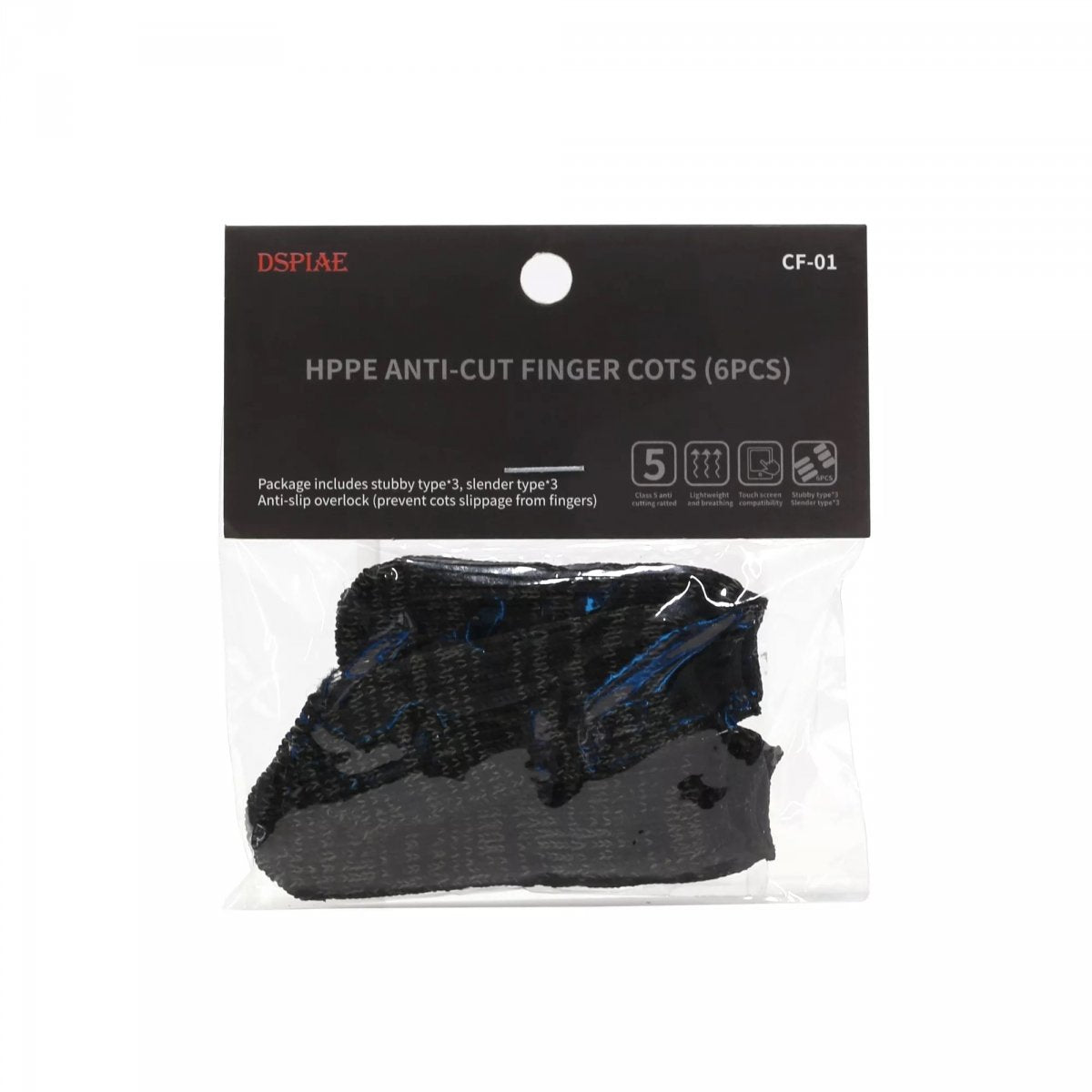 DSPIAE CF-01 6x Protège-doigts anti-coupure en HPPE  – image 2