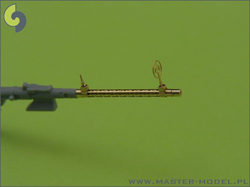 Master AM-32-013 German aircraft machine gun MG 15 - turned barrels and etched sights (2pcs) 1/32 – Bild 4
