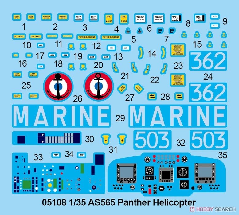 Trumpeter 05108 AS565 Panther Helicopter 1/35 – imagen 8
