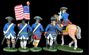 Hat 2005 American War of Independece - American Infantry Command (28 Figures) 28mm