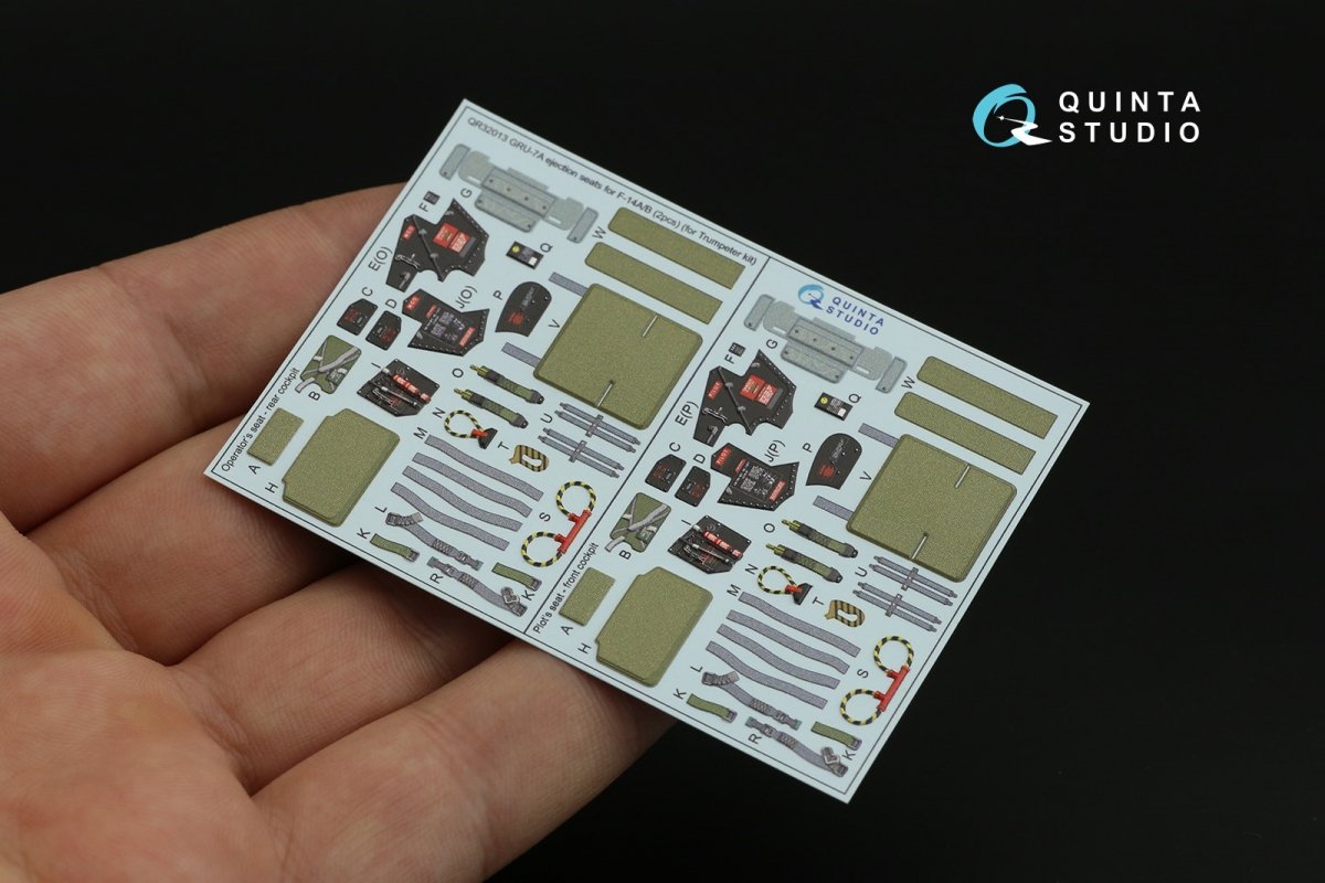 Quinta Studio QR32013 GRU-7A ejection seats F-14A/B (2 pcs) ( Trumpeter ) 1/32 – imagen 12
