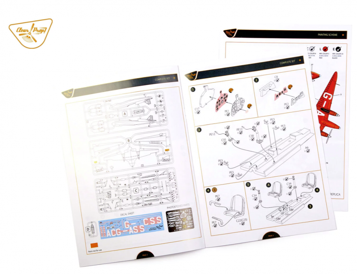 Clear Prop! CP72019 DH.88 COMET ADVANCED KIT 1/72 – Bild 14