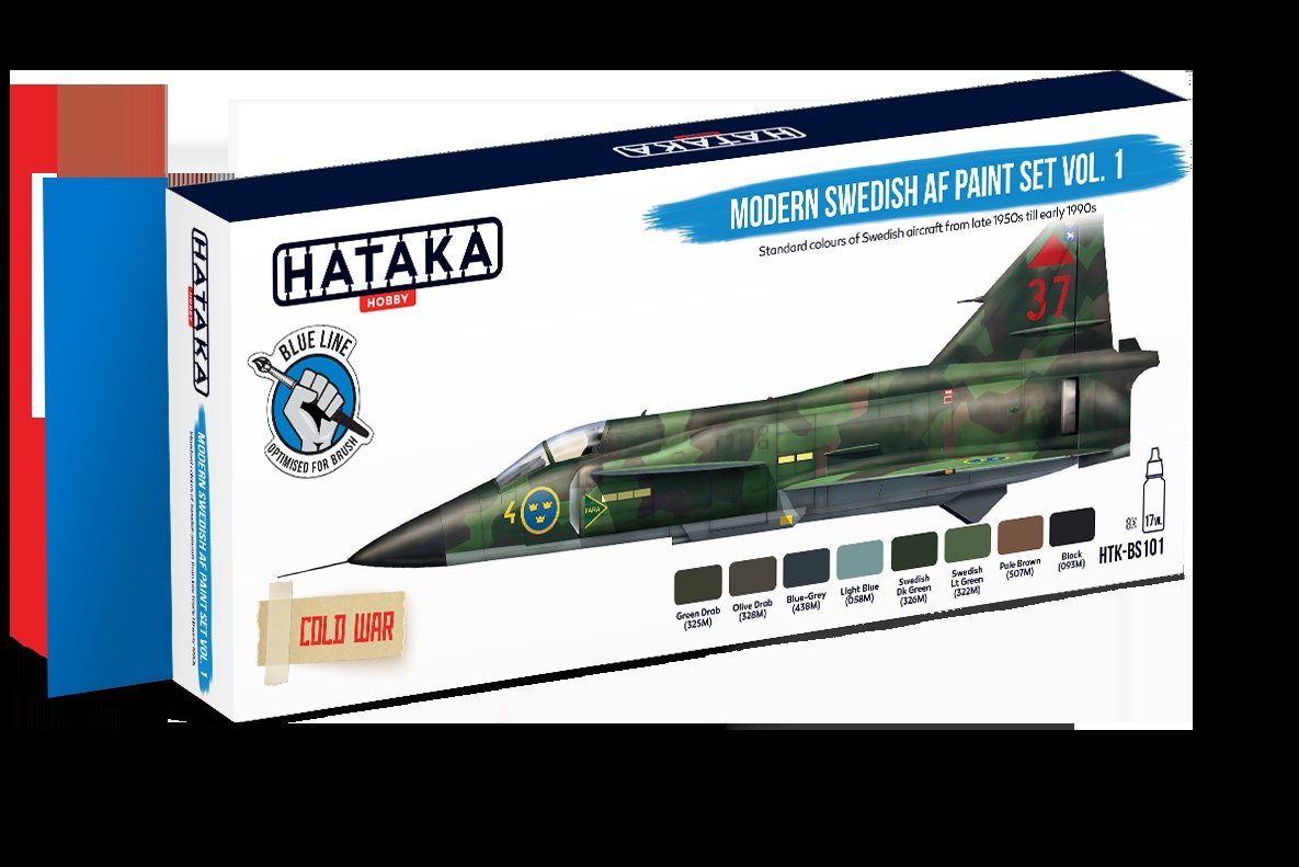 Hataka HTK-BS101 Modern Swedish AF Paint Set Vol. 1 (8x17 ml) – Bild 2