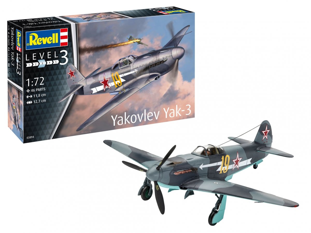 Maquette Revell 63894 Yakovlev Yak-3 avec accessoires, échelle 1/72 – image 2