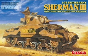Asuka 35-017 Sherman III de l&amp;#39;armée britannique, vision directe, type 1/35