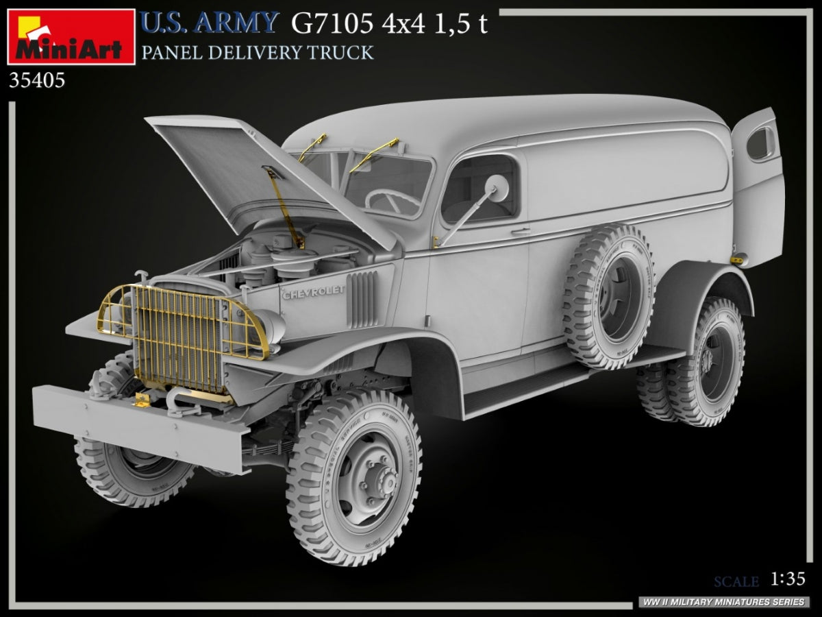 MiniArt 35405 U.S. ARMY G7105 4х4 1,5 t PANEL DELIVERY TRUCK 1/35 – imagen 18