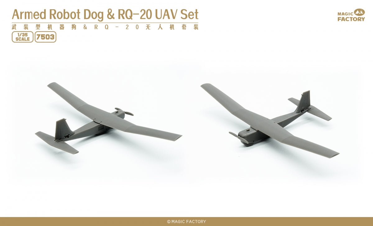 Magic Factory 7503 Armed Robot Dog RQ-20 UAV Set 1/48 – Bild 2