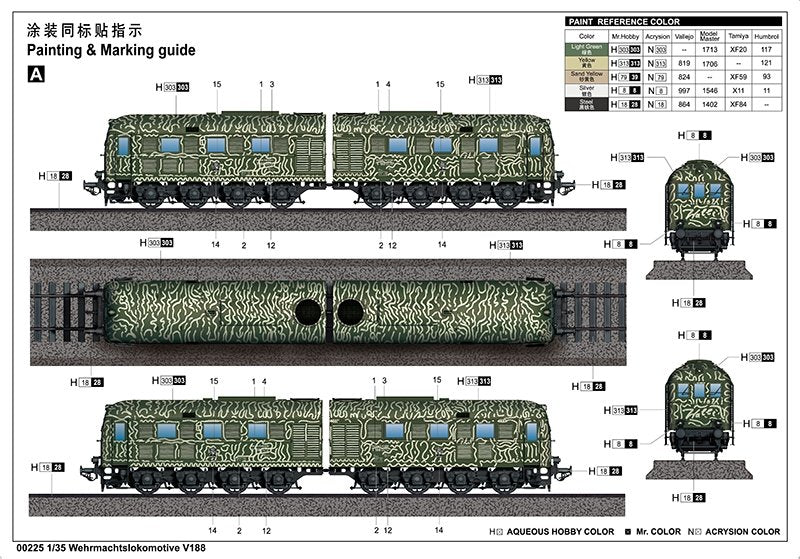 Trumpeter 00225 Wehrmachtslokomotive V188 1/35 – Bild 5