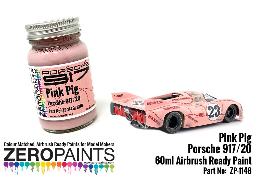 Peinture rose Zero Paints ZP-1148 (Porsche 917/20 Pink Pig) 60 ml