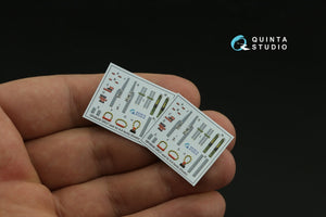 Quinta Studio QD48372 A-6A 3D-Printed &amp;amp; coloured Interior on decal paper (Kinetic) 1/48 – immagine 9