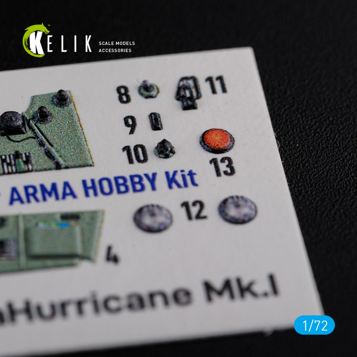 KELIK K72115 Sea Hurricane Mk I interior 3D decals for Arma Hobby kit 1/72 – imagen 6