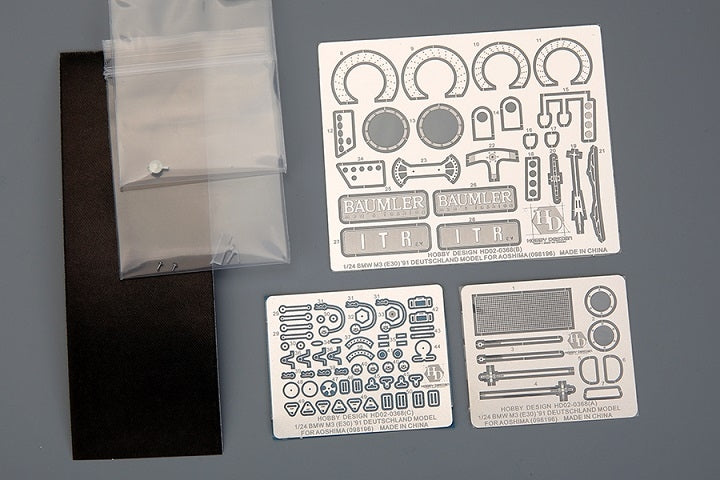 Hobby Design HD02-0368 BMW M3 E30 Detail Set for Aoshima 098196 Kit 1/24