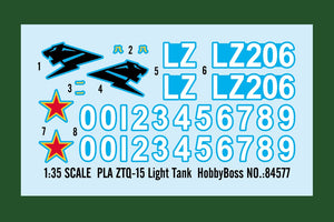 Hobby Boss 84577 PLA ZTQ-15 Light Tank 1/35 – imagen 4
