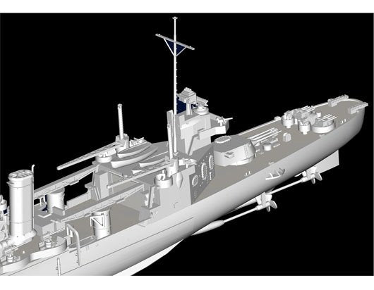 Trumpeter 05745 USS TUSCALOOSA CA-37 1/700 – immagine 7