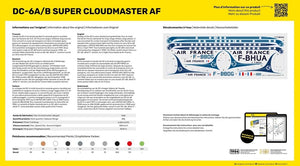 Heller 56315 DC6 Super Cloudmaster Air France - Starter Kit 1/72 – immagine 5