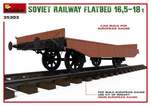 MiniArt 35303 Soviet Railway Flatbed 16,5-18t 1/35 – imagen 7