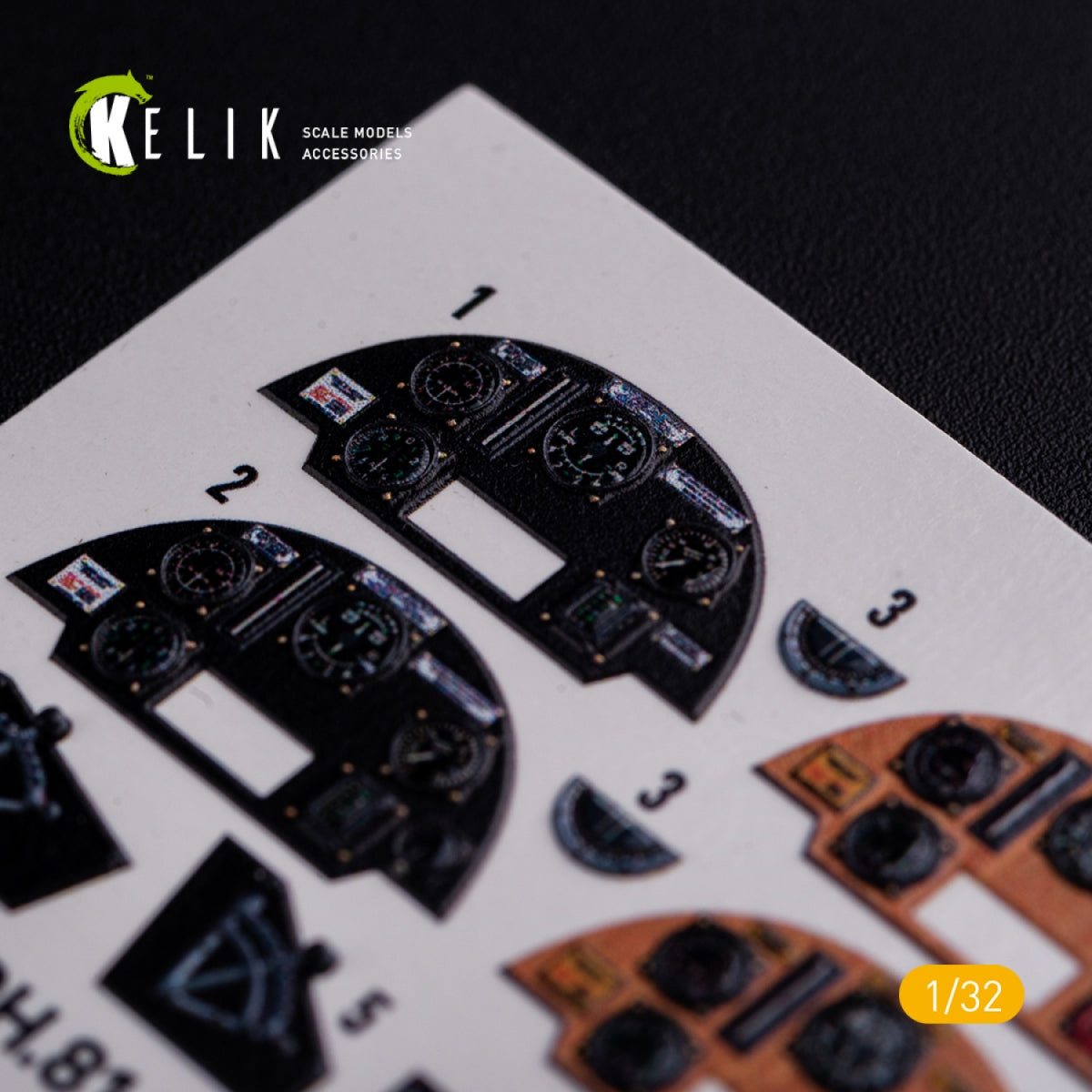 KELIK K32021 DH.81A Tiger Moth - Interior 3D Decal for ICM kit 1/32 – immagine 7