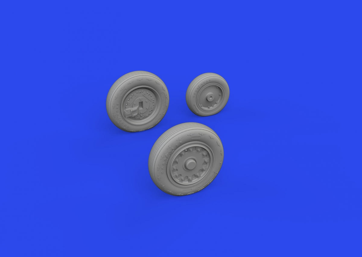Eduard 648934 J-35 Draken wheels Type 1 HASEGAWA 1/48 – zdjęcie 2